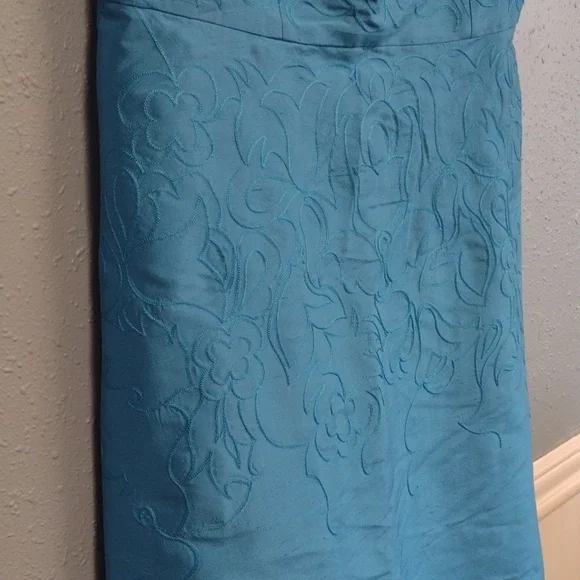 Ann Taylor Blue Strapless Sheath Mini Dress - Picture 3 of 14